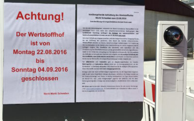 Was ist los im Wertstoffhof in Markt Schwaben?