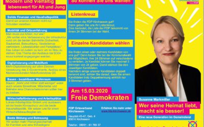 FDP Kirchseeon – unser Flyer ist da!