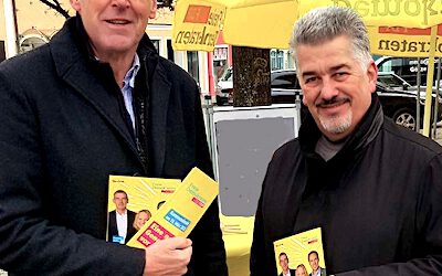 FDP Infostand in Markt Schwaben