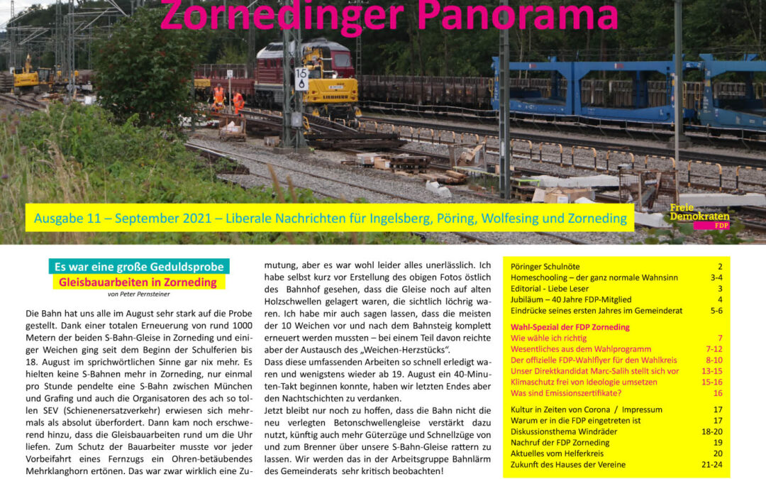 Zornedinger Panorama mit 10 Seiten Wahl-Spezial