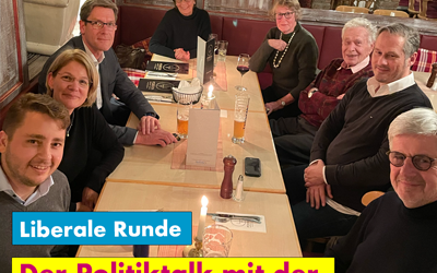 Liberale Runde der FDP Vaterstetten am 11.01.2023 um 19 Uhr