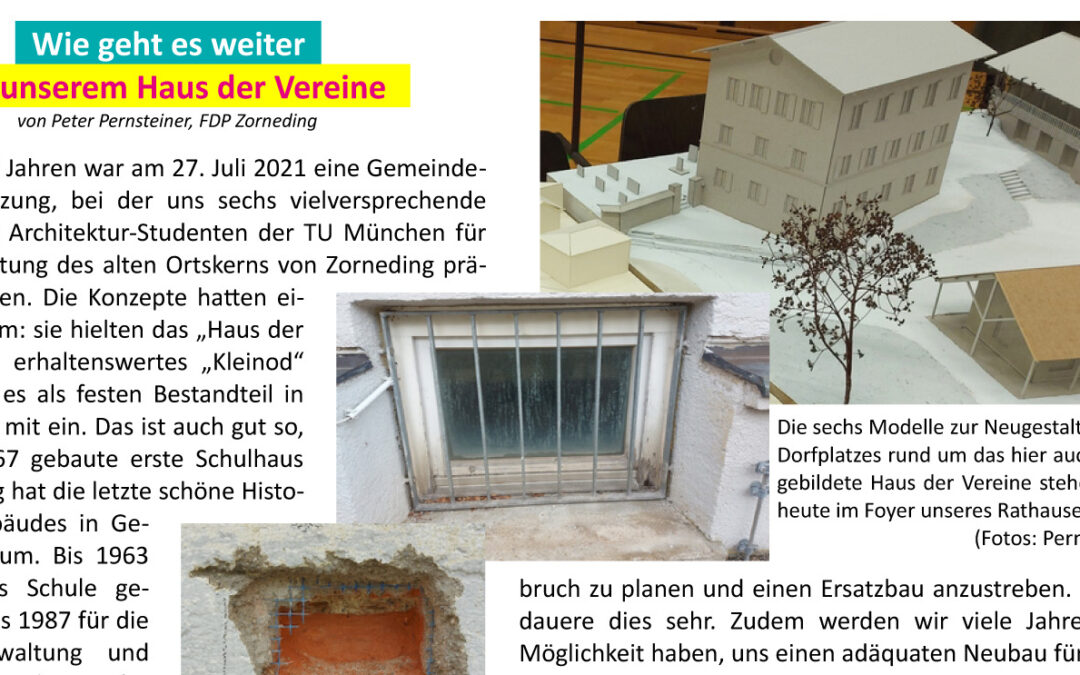 Wird das 156 Jahre alte Haus der Vereine abgerissen?