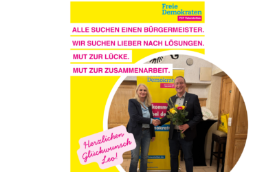 FDP Vaterstetten wählt Leonhard Spitzauer (CSU) zu ihrem Bürgermeisterkandidaten