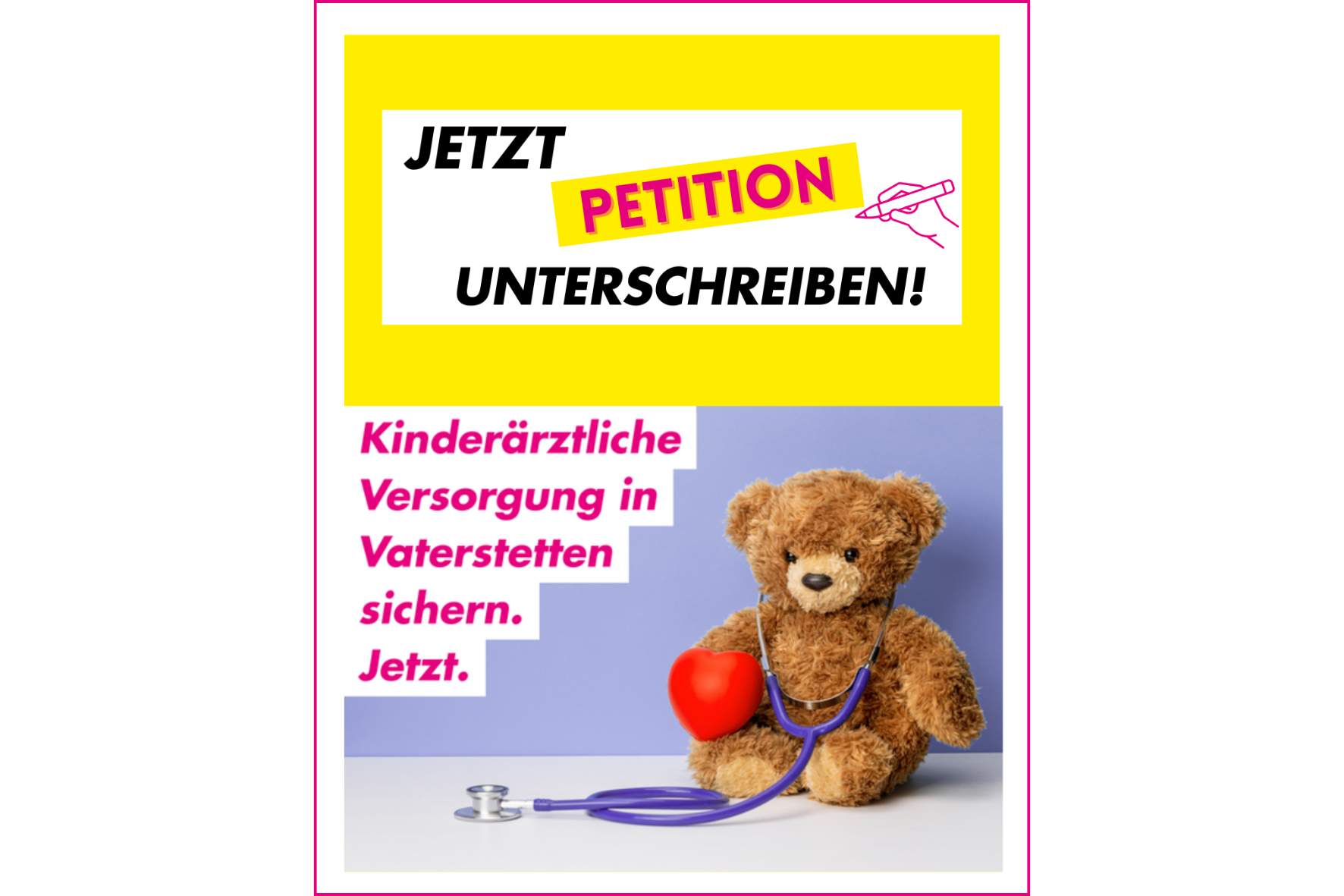 Kinderärztliche Versorgung in Vaterstetten verbessern! Jetzt Petition unterschreiben!