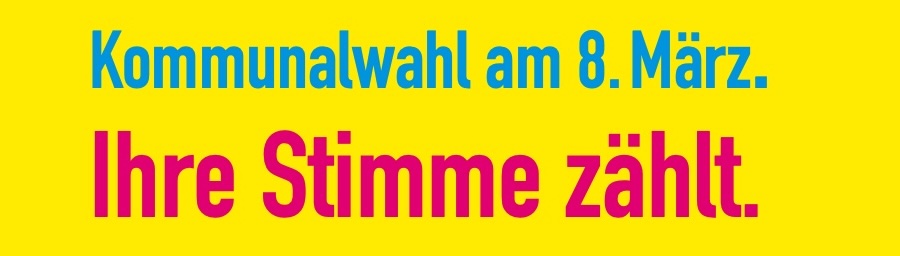 Kommunalwahl am 8. März.