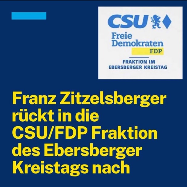 Neues Gesicht in der CSU/FDP-Fraktion für den Kreistag